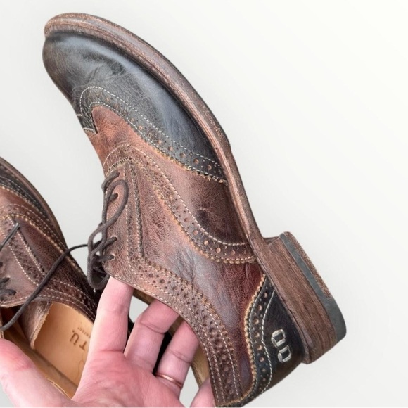 Bed Stu Brown Leather Oxford Wingtips - Picture 4 of 8